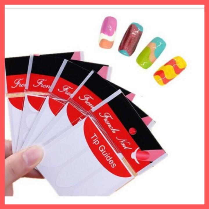 Bộ Dán Hỗ Trợ Vẽ Móng French Nail Sticker - C008 - Sẵn Hàng vip