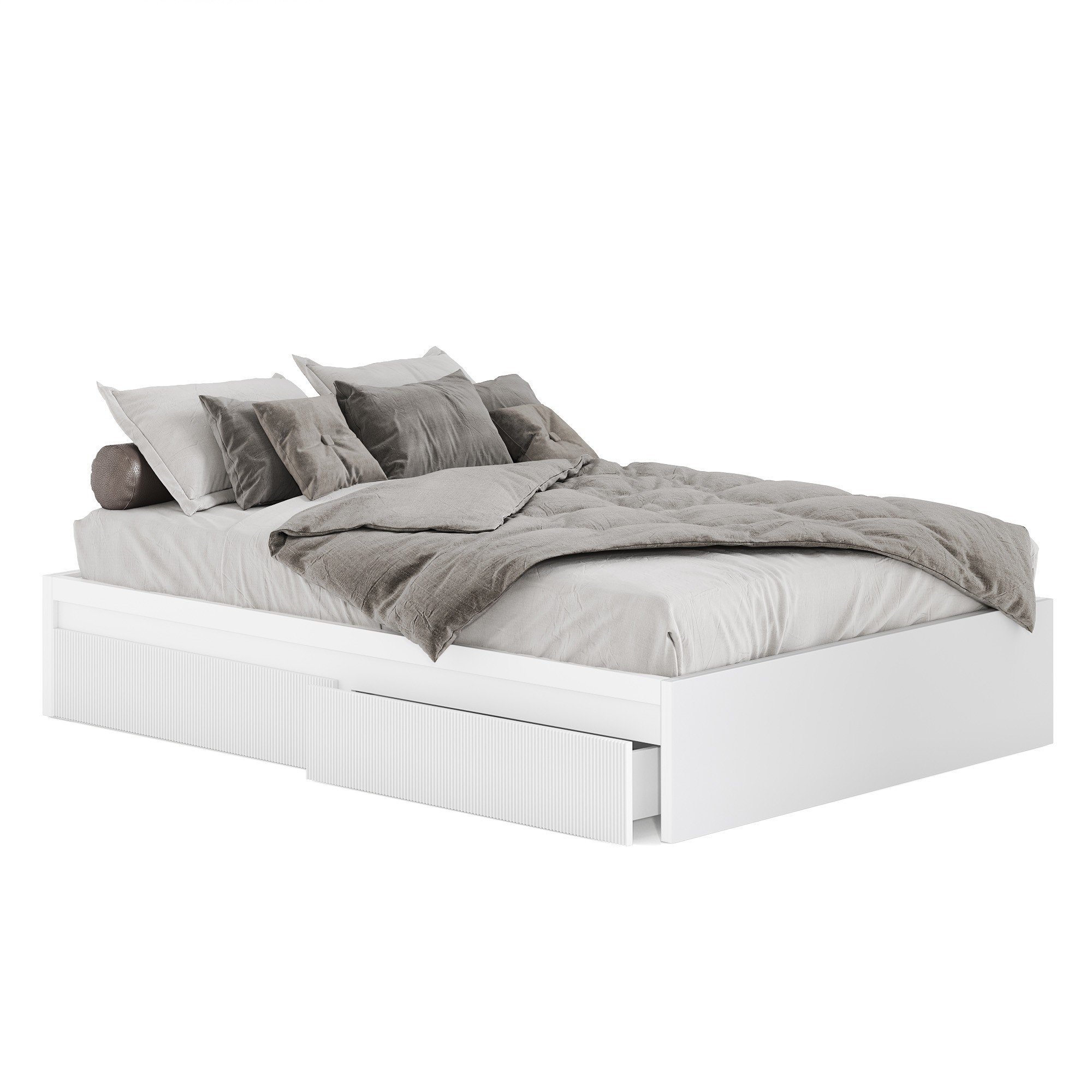 VERTICA, Giường ngủ 2 hộc tủ kéo BED_157, 207x35cm