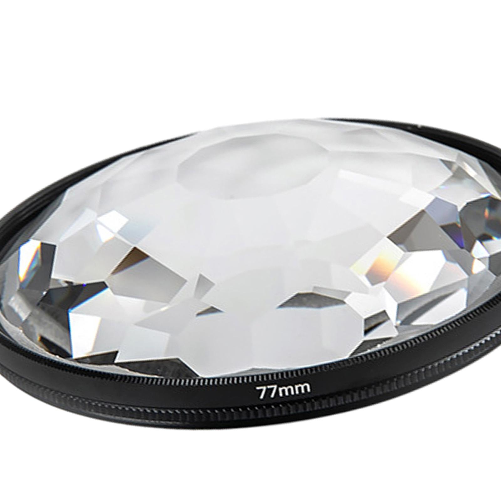 Camera Glass 77mm Kaleidoscope Prism Filter Photography Accesories