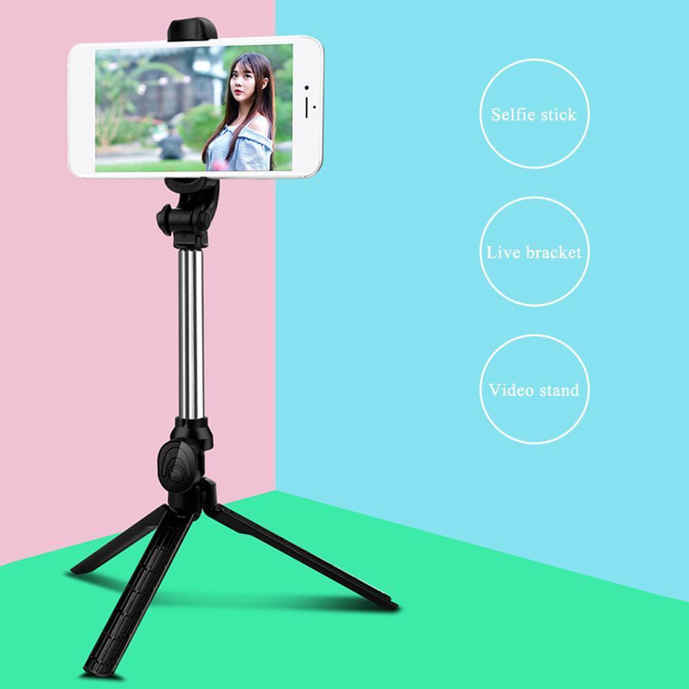 Multi-functional Handheld BT Selfie Stick Portable Adjustable Live Tripod