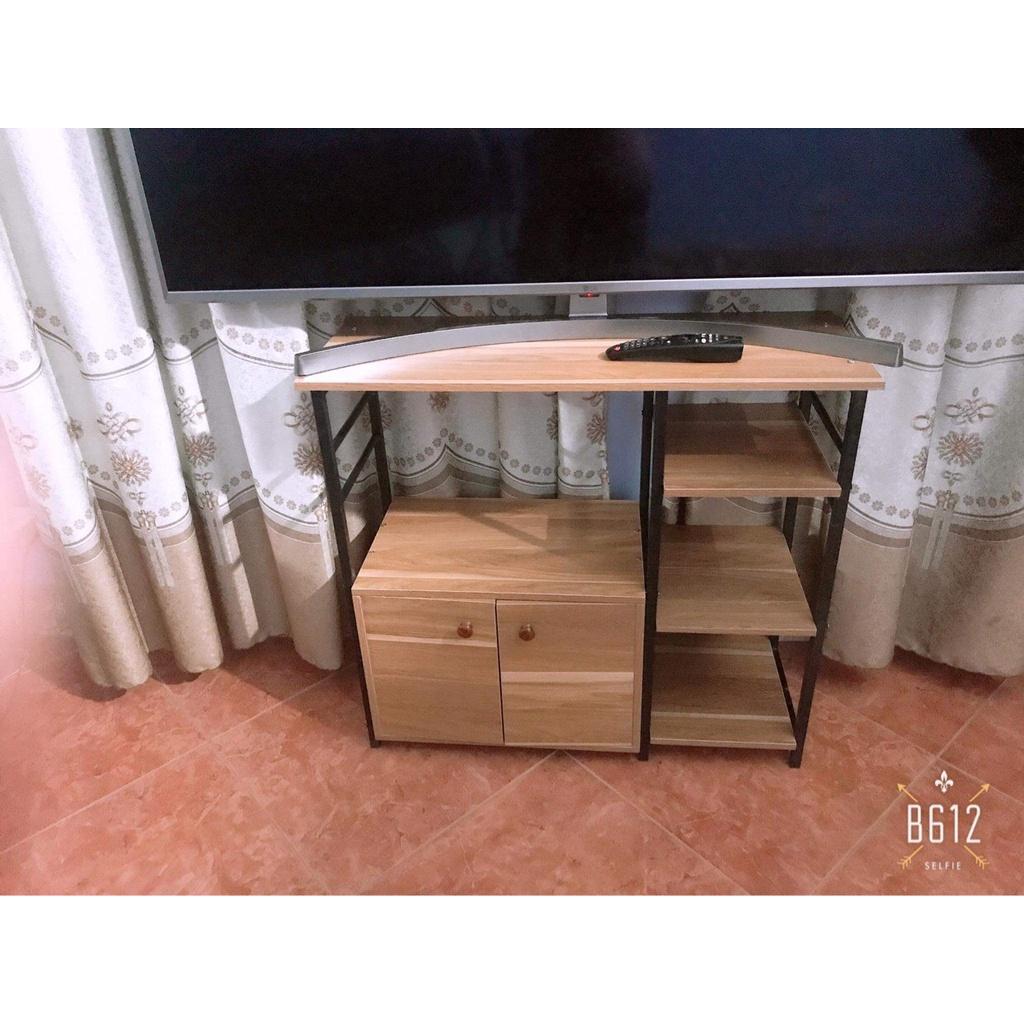 Kệ bếp đa năng nhiều ngăn tủ kệ lò vi sóng hiện đại lắp ghép