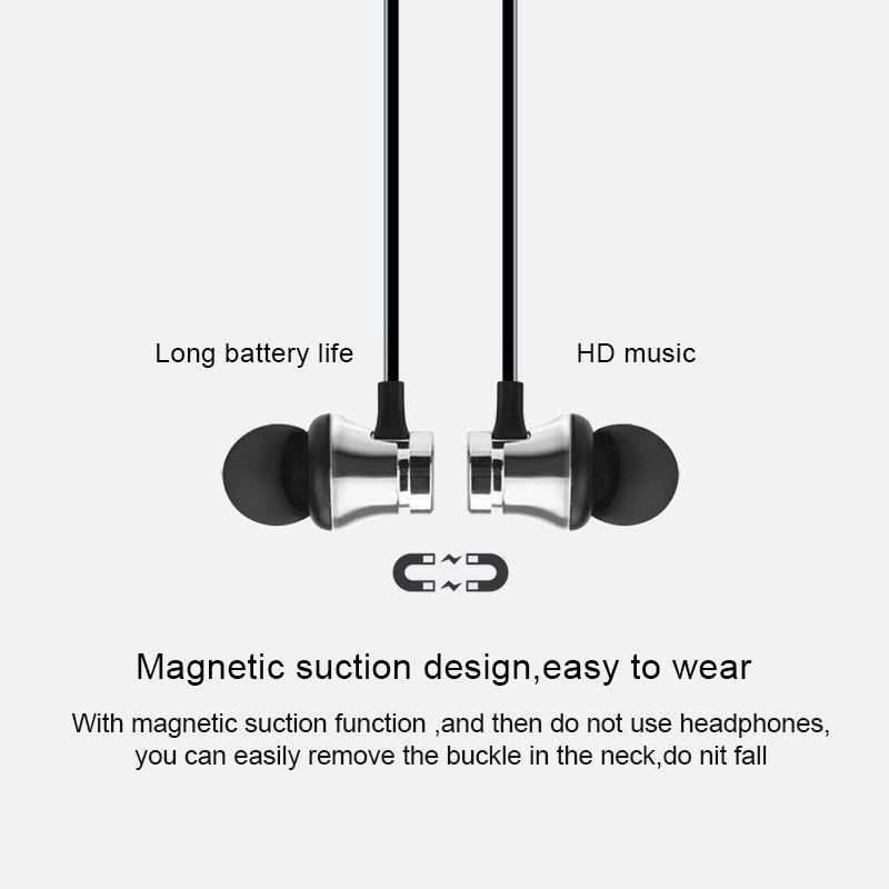 Tai nghe Bluetooth nam châm không dây thể thao chống mồ hôi