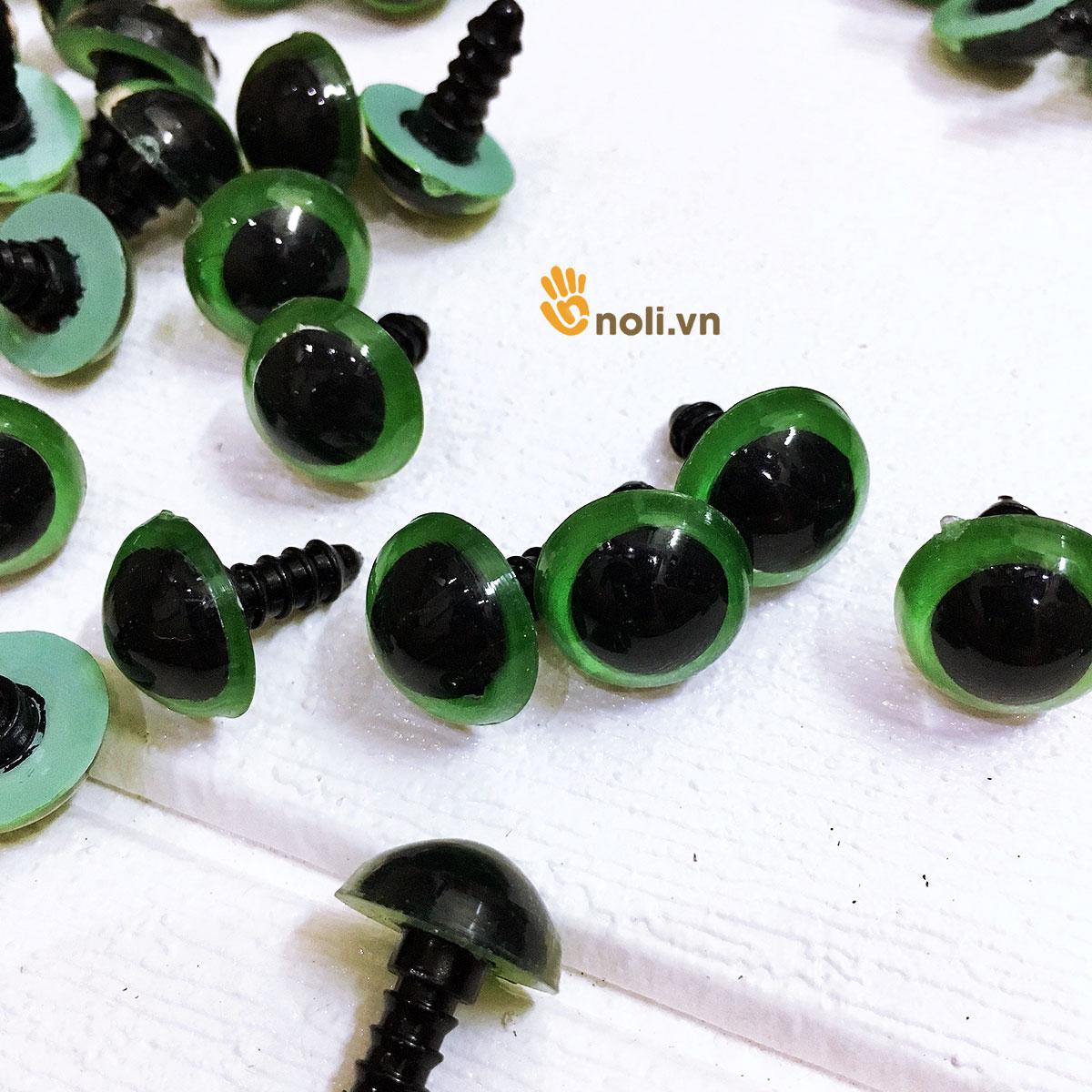 Mắt thú màu xanh lá có chốt an toàn cho bé