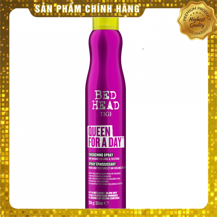 Xịt Tạo Phồng Làm Dày Tóc Queen For A Day Thickening Spray 311ml [ THẾ HỆ MỚI TIGI ]- Chính Hãng