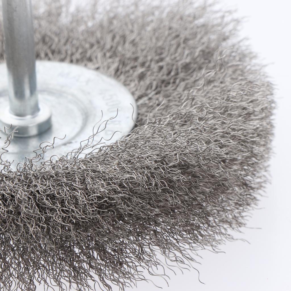 2Pcs Polishing Brush Wire Wheel Brushes for Drill Rotary Tool 100mm