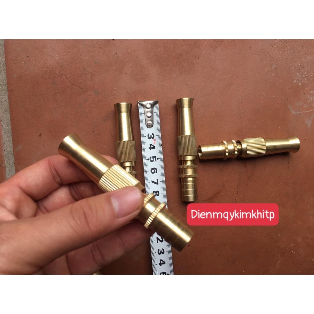 Đầu vòi xịt tăng áp bằng đồng, rửa xe hơi, rửa sân, tưới cây, làm vườn xịn