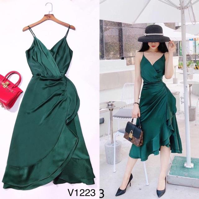 Váy lụa 2 dây