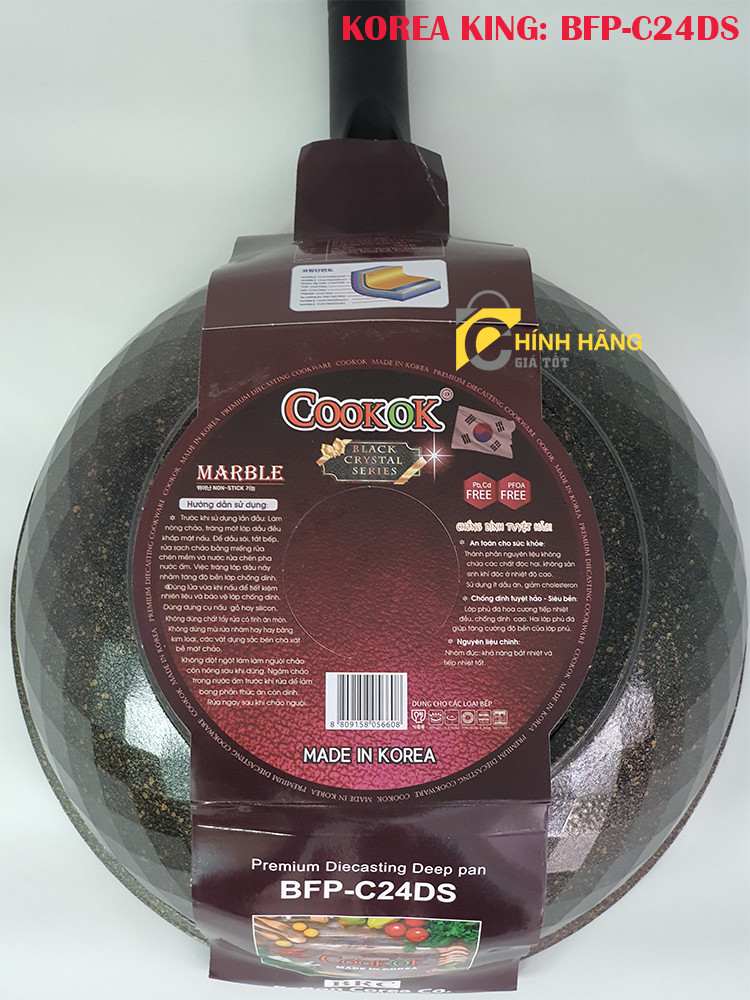 Chảo đá hoa cương Korea King Cookok BFP-C24DS