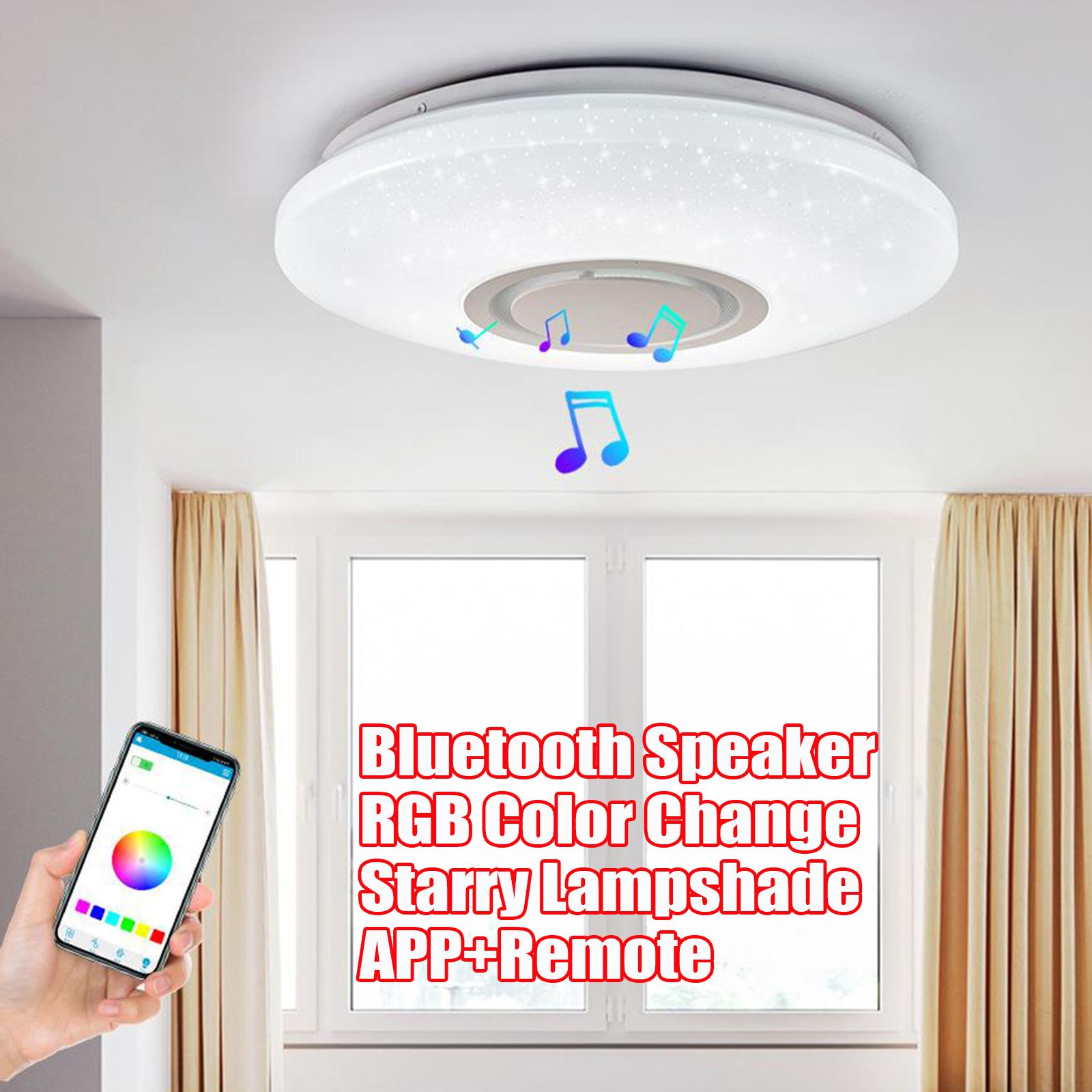 RGB LED Music Ceiling Light APP with Bluetooth Speaker Bedroom Lamps Smart Ceiling Lamp with Remote Control