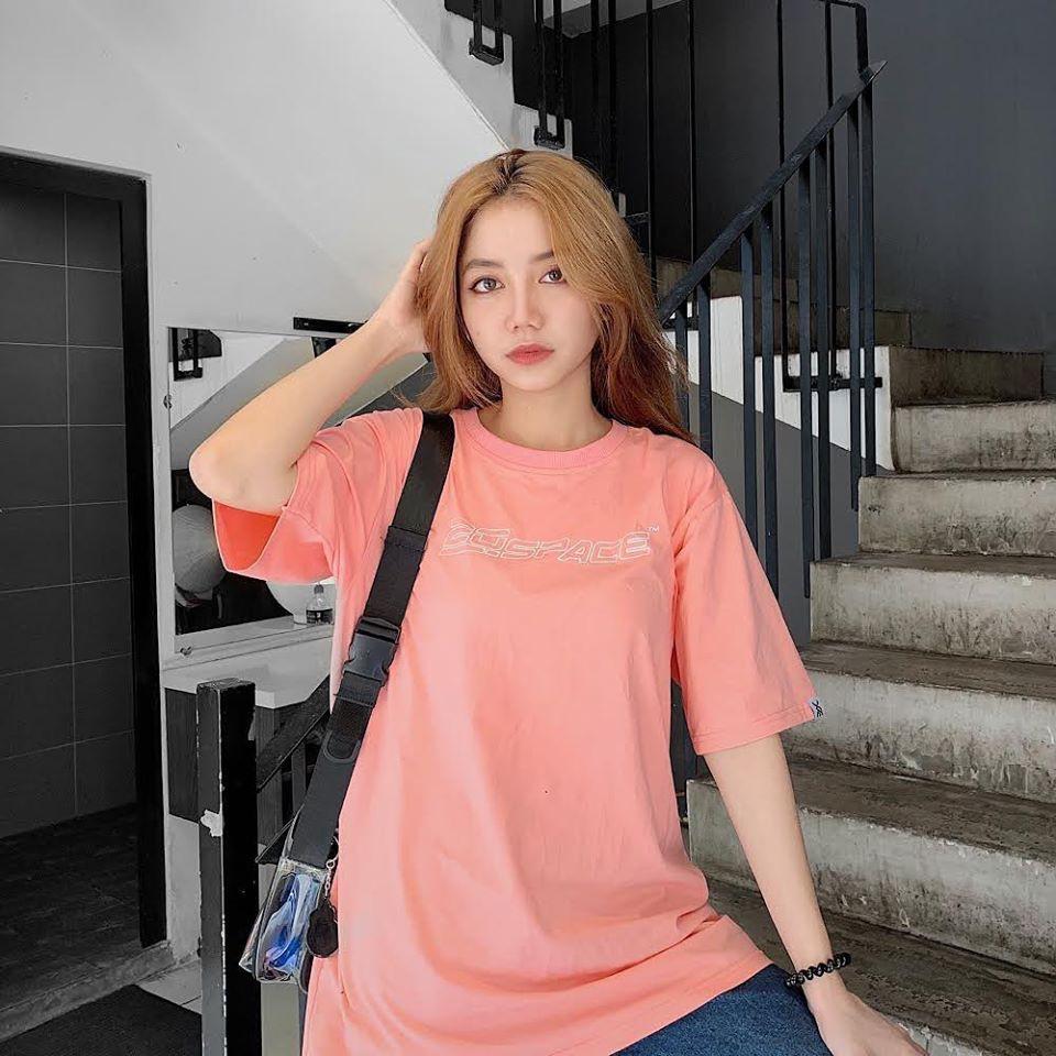 Áo thun XXME phản quang 20SPACE màu hồng