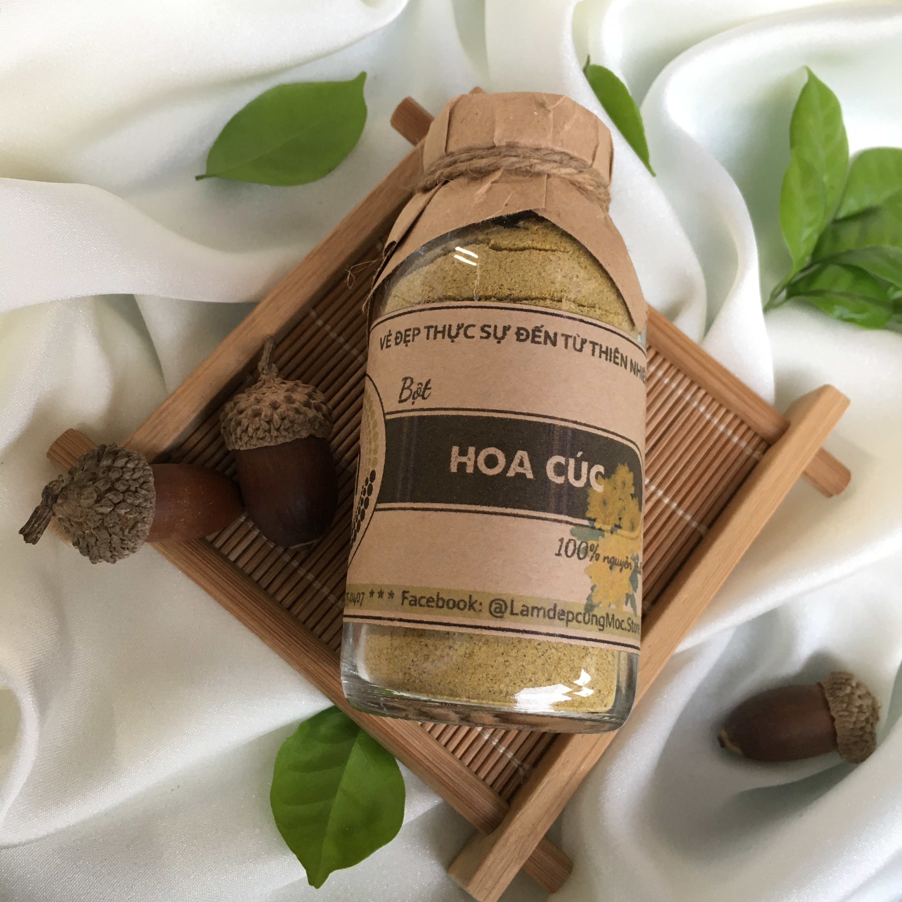 Bột Hoa Cúc Vàng thiên nhiên đắp mặt nạ nguyên chất 100ml
