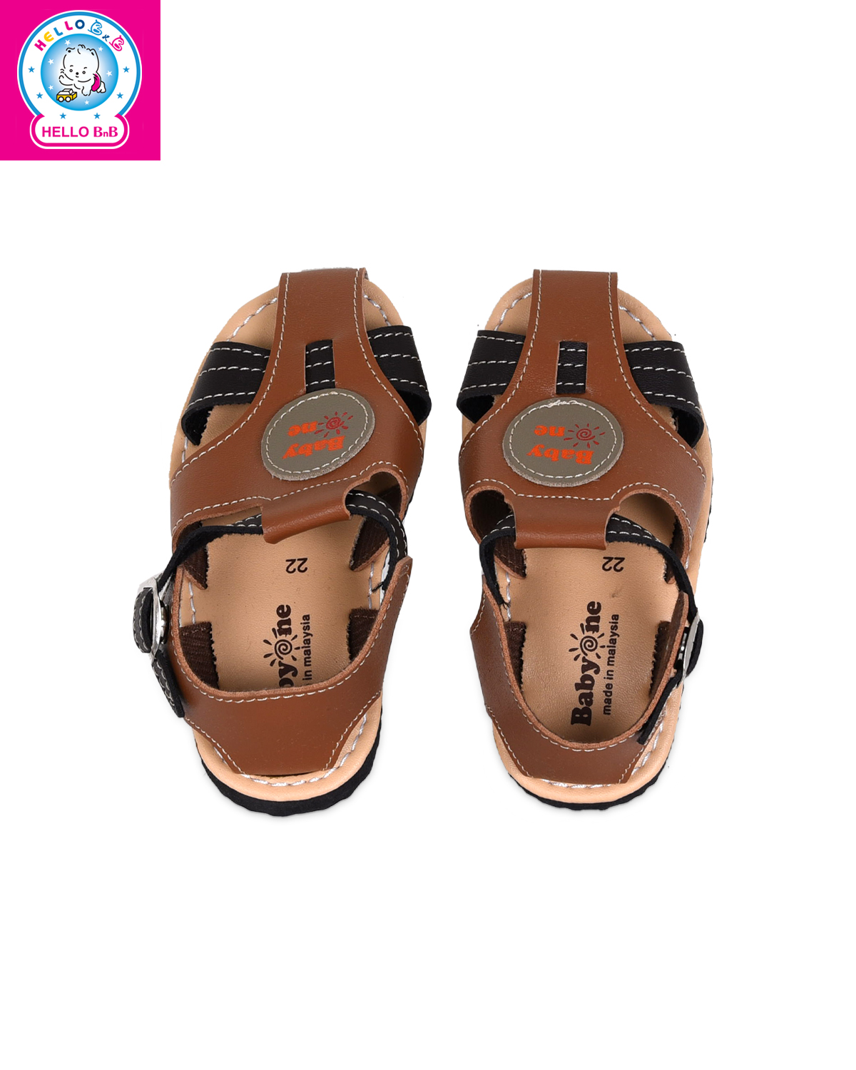 Giày sandal BabyOne 0806 size 24 Brown