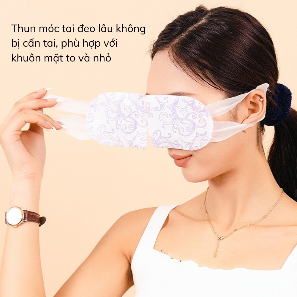 Miếng Chườm mắt nóng ngải cứu túi 1 miếng, ấm   nhiệt, giảm quầng thâm, thư giãn mỏi mắt, sáng mắt