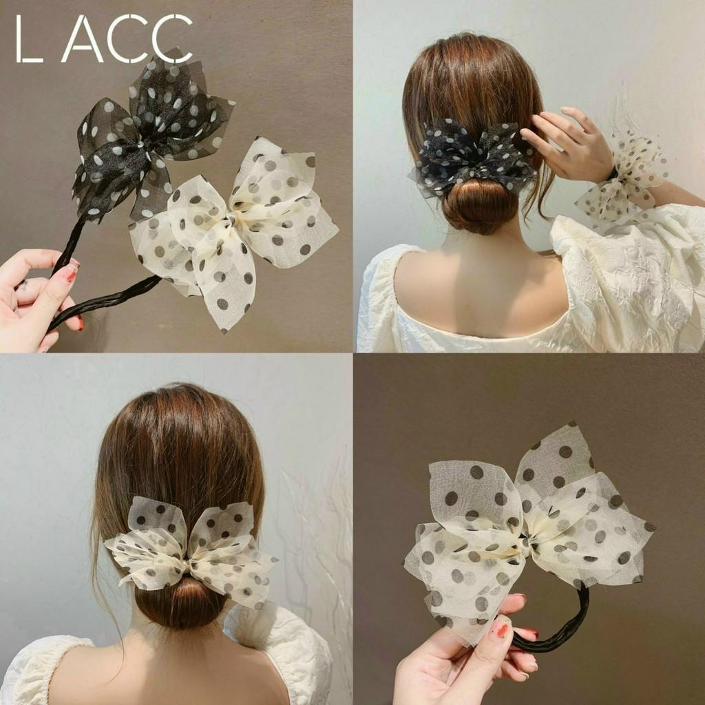 PVN26159 DÂY CỘT TÓC HÌNH NƠ ĐÍNH ĐÁ