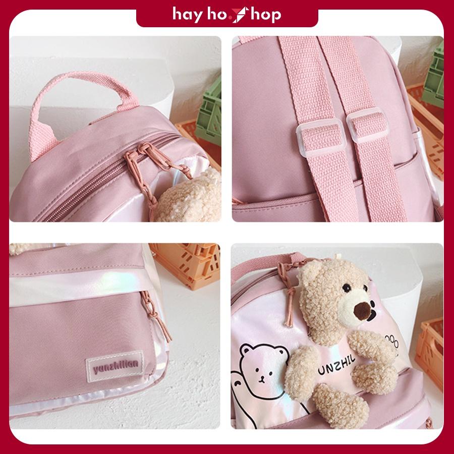 Balo cho bé mẫu giáo hình thú bông đáng yêu phong cách Hàn Quốc thời trang siêu nhẹ cho bé đi học tham quan