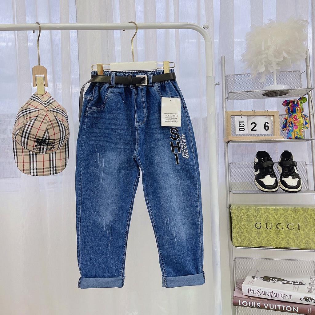 Quần jean dài siêu mềm hàng xuất nhật cao câp cho bé trai 22 -58kg, quần baggy cho bé đi học