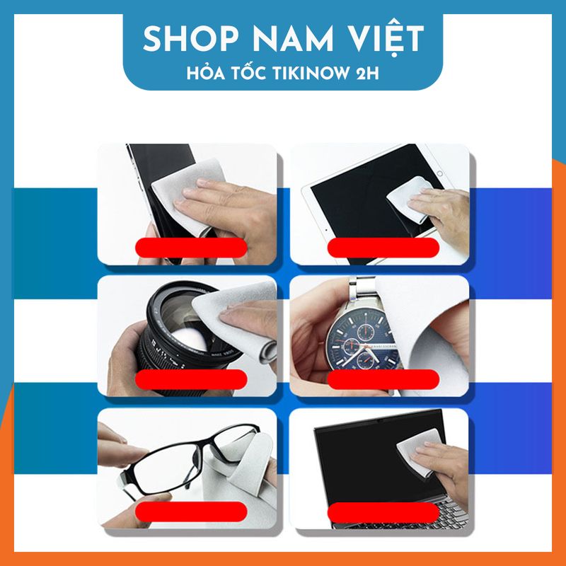 Khăn Lau Nano Ultra-Fiber Lau Màn Hình, Điện Thoại, Máy Tính Bảng, Laptop, Ống Kính - Hàng Chính Hãng