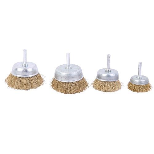 Chén Cước Thau Có Cán 6mm, phi 65mm, Chén Cước T, Bàn Chải Rỉ Sét, Bánh Cước Thép