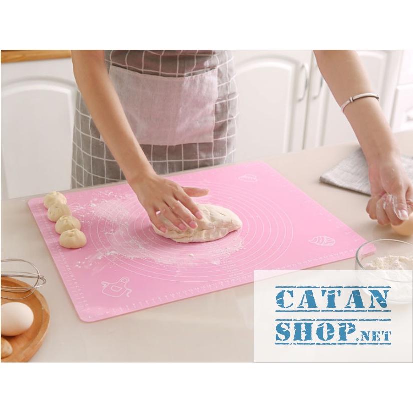 Thảm Nhào Bột , tấm cán Bột Silicone Làm Bánh Chống dính, chống trơn trượt, chịu nhiệt, dụng cụ nhà bếp GD542-ThamCBot