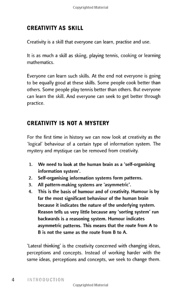 How To Have Creative Ideas: 62 Exercises To Develop The Mind