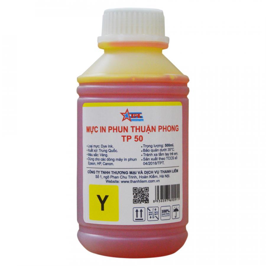 Bộ 4 Màu Mực in phun Thuận Phong TP50 (500ml) dùng cho máy in phun Epson, HP, Canon - Hàng Chính Hãng