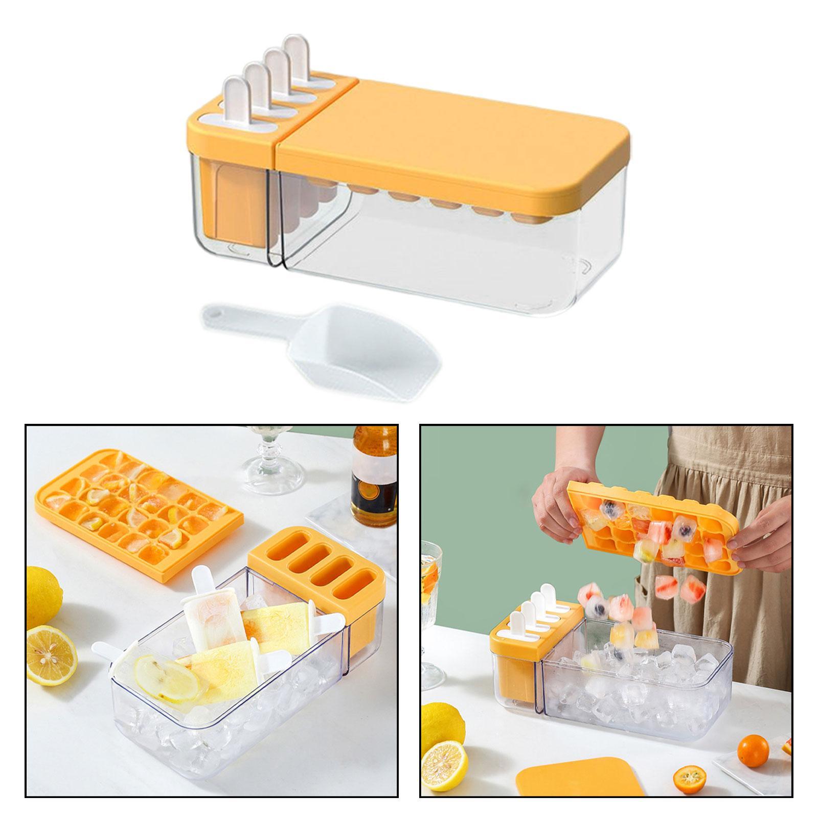 24 Grids Cube Tray Storage Small Ice Cube Trays for Pudding Coffee