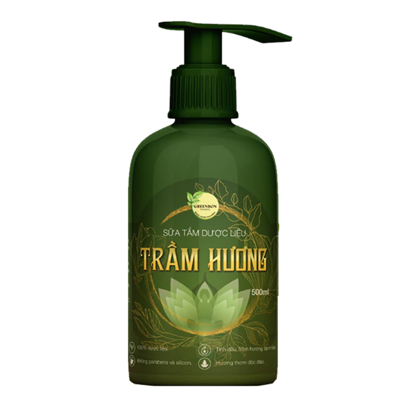 Sữa tắm trầm hương GRRENBON 500ml _ Tinh chất trầm hương tự nhiên