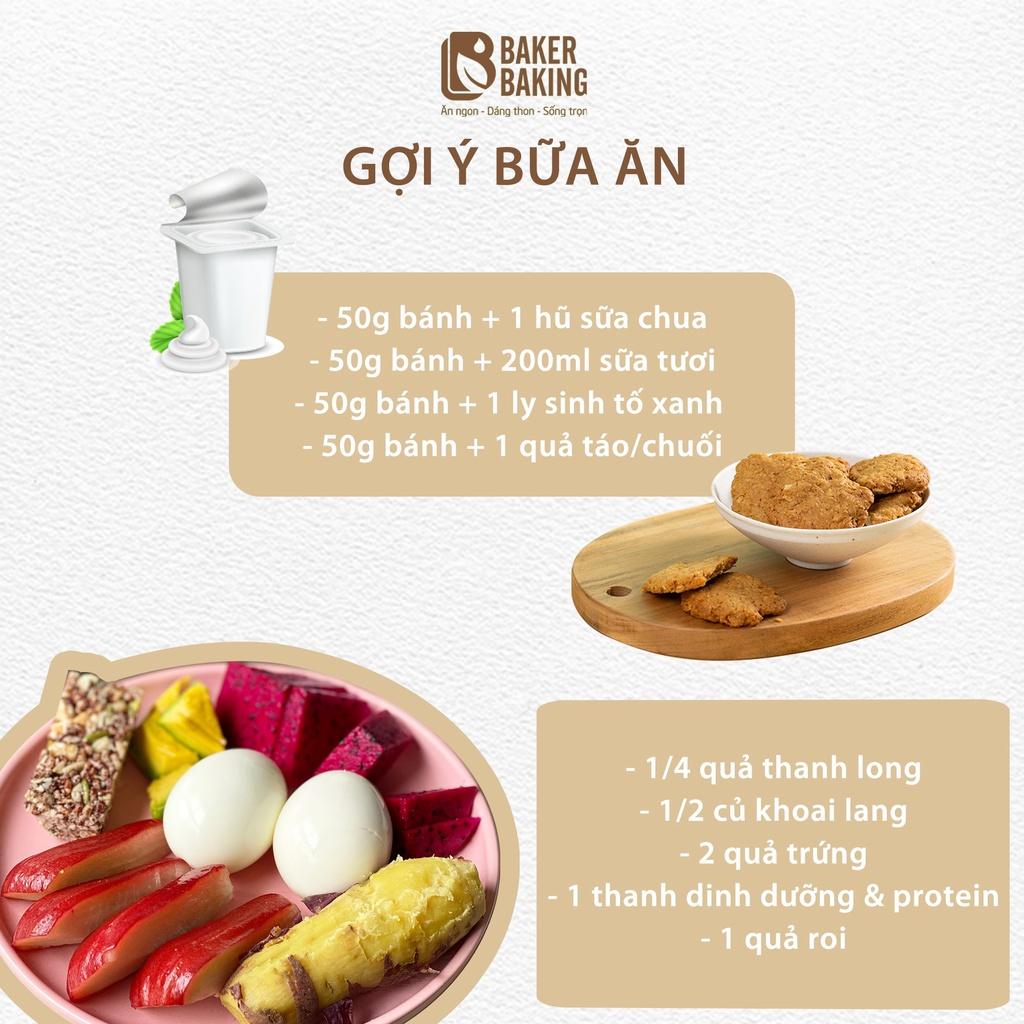 Bánh quy hạnh nhân vị dừa không đường hỗ trợ ăn kiêng Baker Baking 100-500g