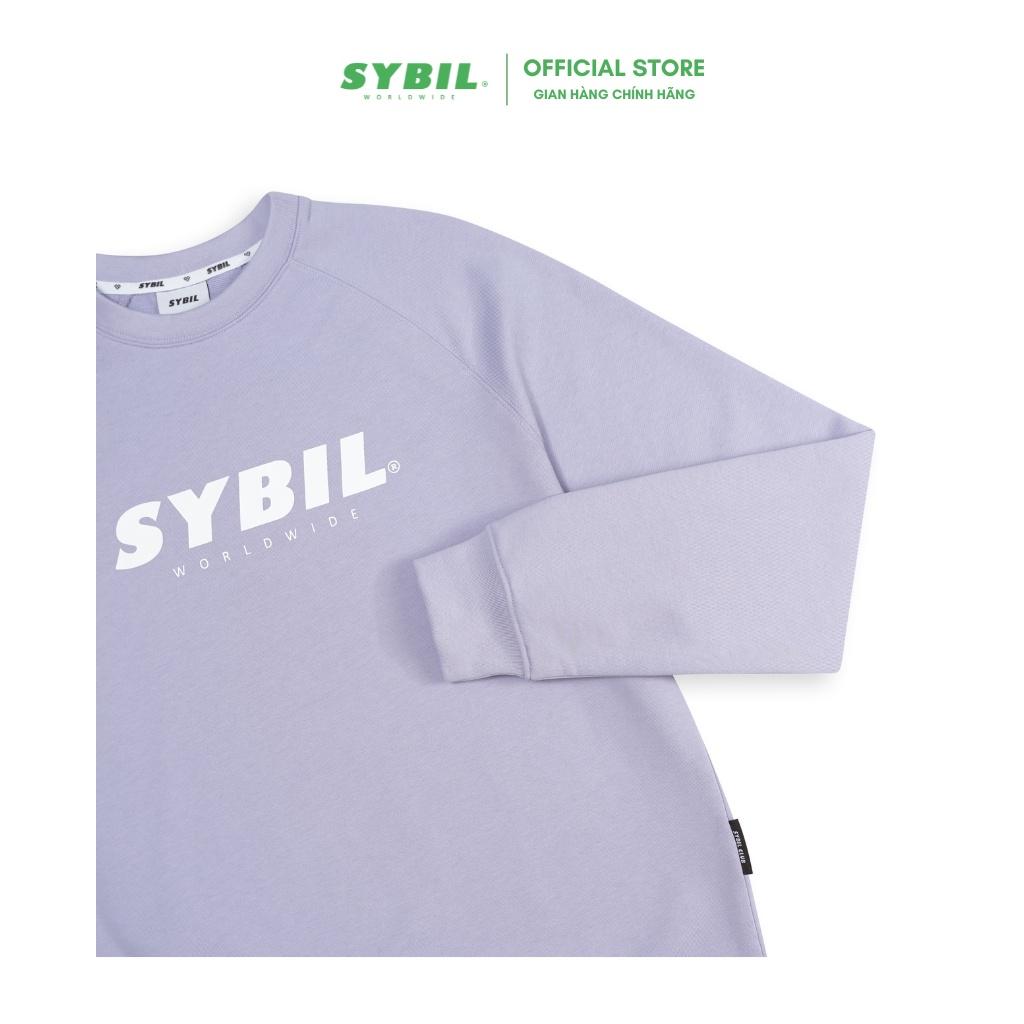 SYBIIL FIRST LOGO SWEATER - Áo nỉ cổ tròn vải da cá 100% Cotton, Form loose dáng rộng