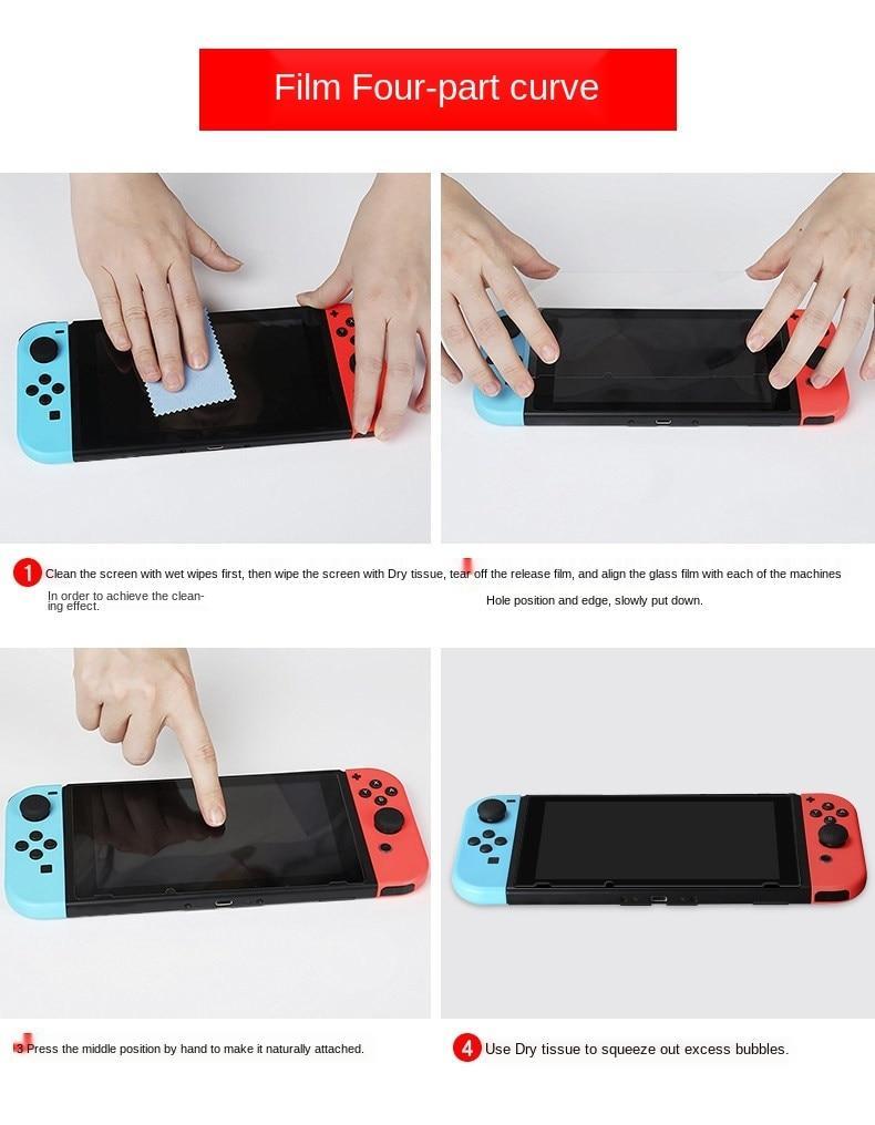 Kính cường lực hd độ cứng 9h bảo vệ màn hình máy chơi game Nintendo Switch OLED / Lite