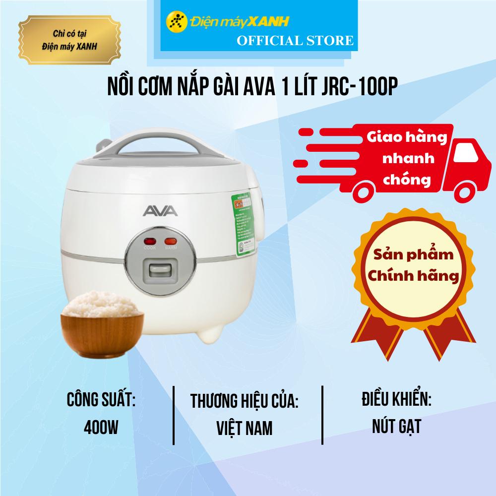 Nồi cơm nắp gài AVA 1 lít JRC-100P - Hàng Chính Hãng