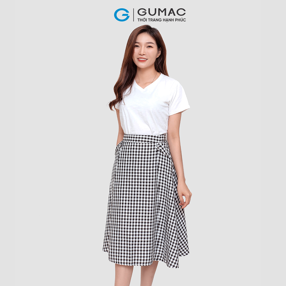 Chân váy caro thời trang GUMAC LV1207