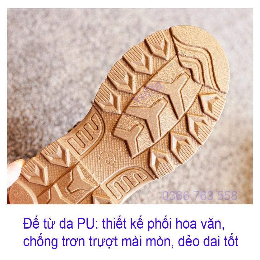 Giày da cho bé trai bé gái mùa thu và mùa đông mới của Hàn Quốc mã AJ08