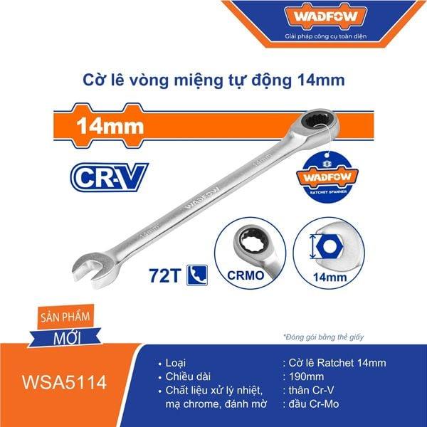 CỜ LÊ VÒNG MIỆNG TỰ ĐỘNG 14MM WSA5114 WADFOW - HÀNG CHÍNH HÃNG