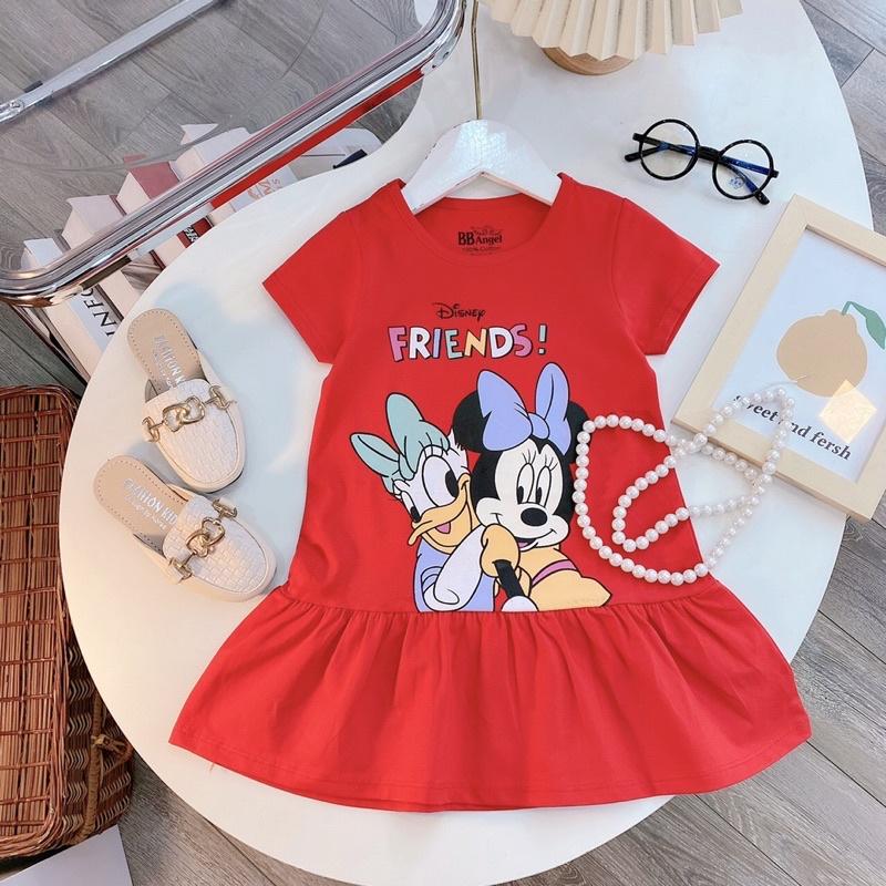 Váy đuôi cá bé gái chất liệu cotton in hình Minnie & Daisy, Công chúa Sofia, Công chúa Elsa & Ana, Mèo Kitty