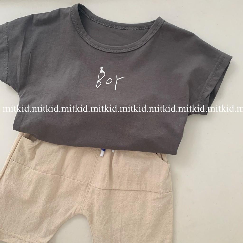Set bộ áo phông cho béSet bộ chất liệu đũi THỜI TRANG cho bé