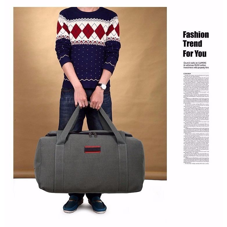 Túi xách du lịch vải bố dày dặn chắc chắn size 56cm tiện ích KDR-TX006 Kodoros