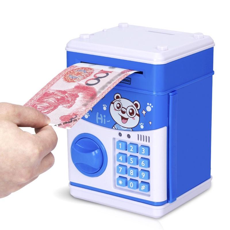 Két sắt điện tử mini cho bé tiết kiệm tiền - Ống tiết kiệm khóa mã số thông minh cho bé