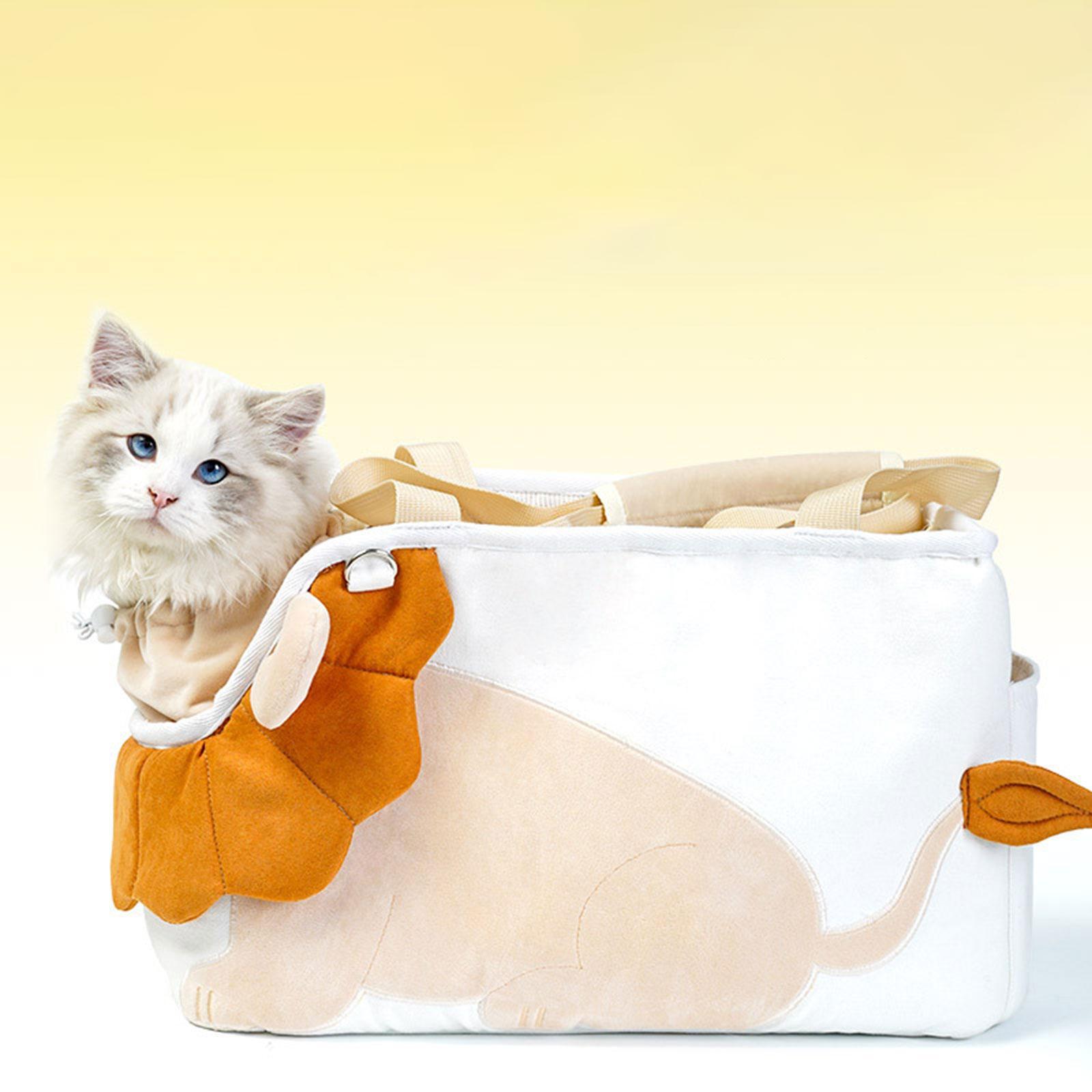 Pet Cat Shoulder Bag Pouch Hand Tote Cat Carrier Pattern Travel