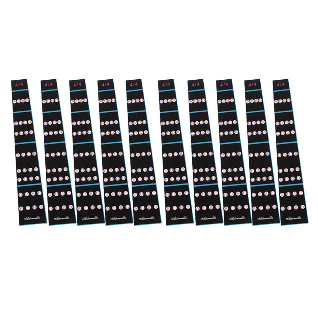 10pcs 4/4 Violin Fretboard Finger Chart Guide Sticker for Beginner Kids