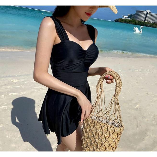 Bikini Đi Biển Bộ Bơi Nữ Dạng Váy Kín Đáo Liền Thân Quần Rời Quảng Châu Cao Cấp
