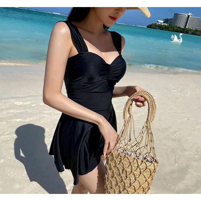 Bikini Đi Biển Bộ Bơi Nữ Dạng Váy Kín Đáo Liền Thân Quần Rời Quảng Châu Cao Cấp