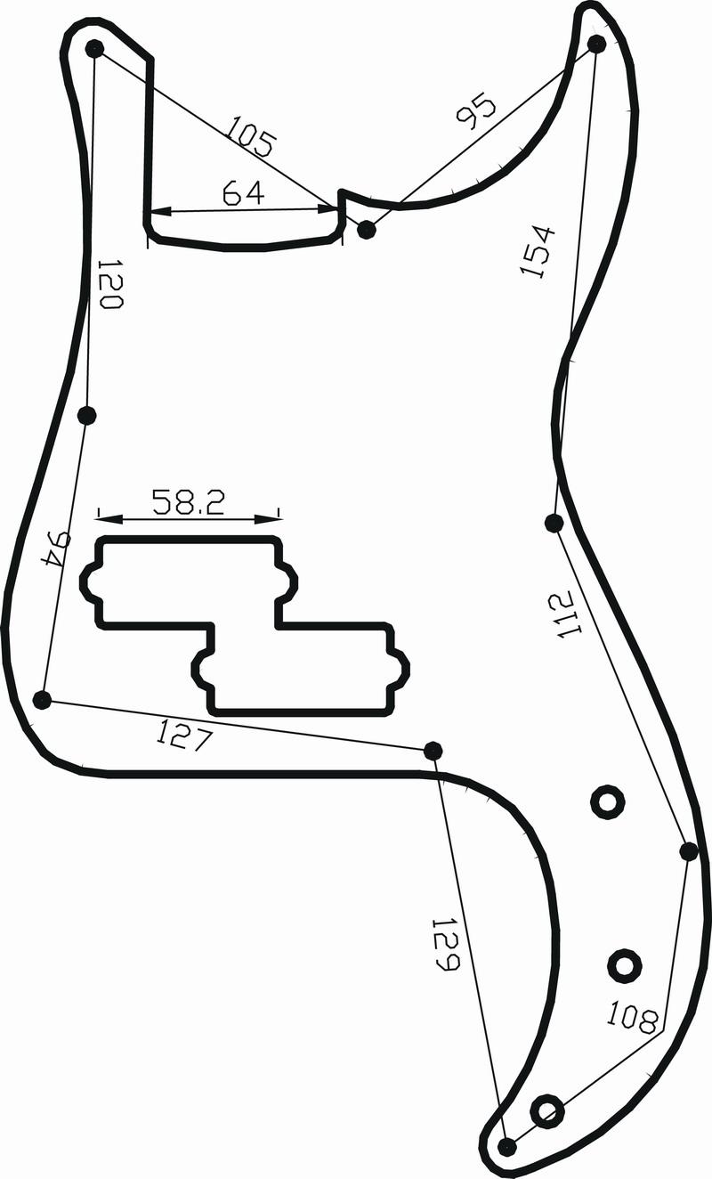 Black Pearl Pickguard Scratch Plate For   Parts Accessories New