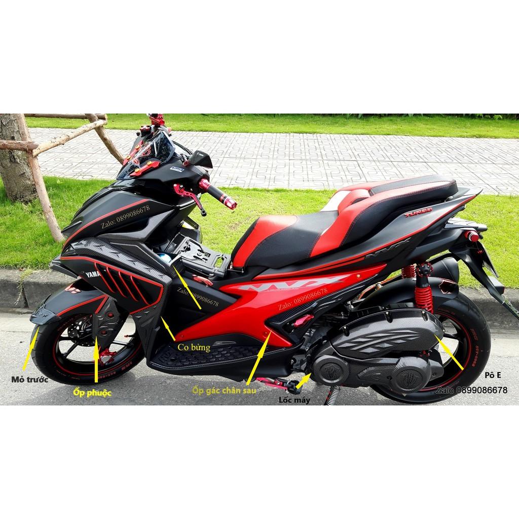 Phụ Kiện Ốp Carbon Dành Cho Xe NVX 125, 155 V1 2017, 2018, 2019, 2020 - Hàng loại 1