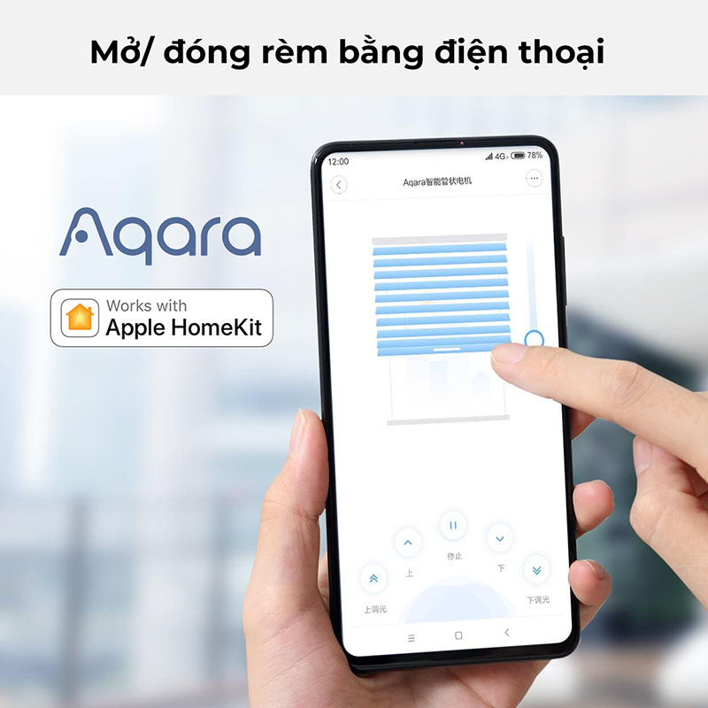 Động cơ rèm cuốn thông minh Aqara Smart Roller Shade Controller Zigbee - Bản Quốc Tế - Hàng Chính Hãng