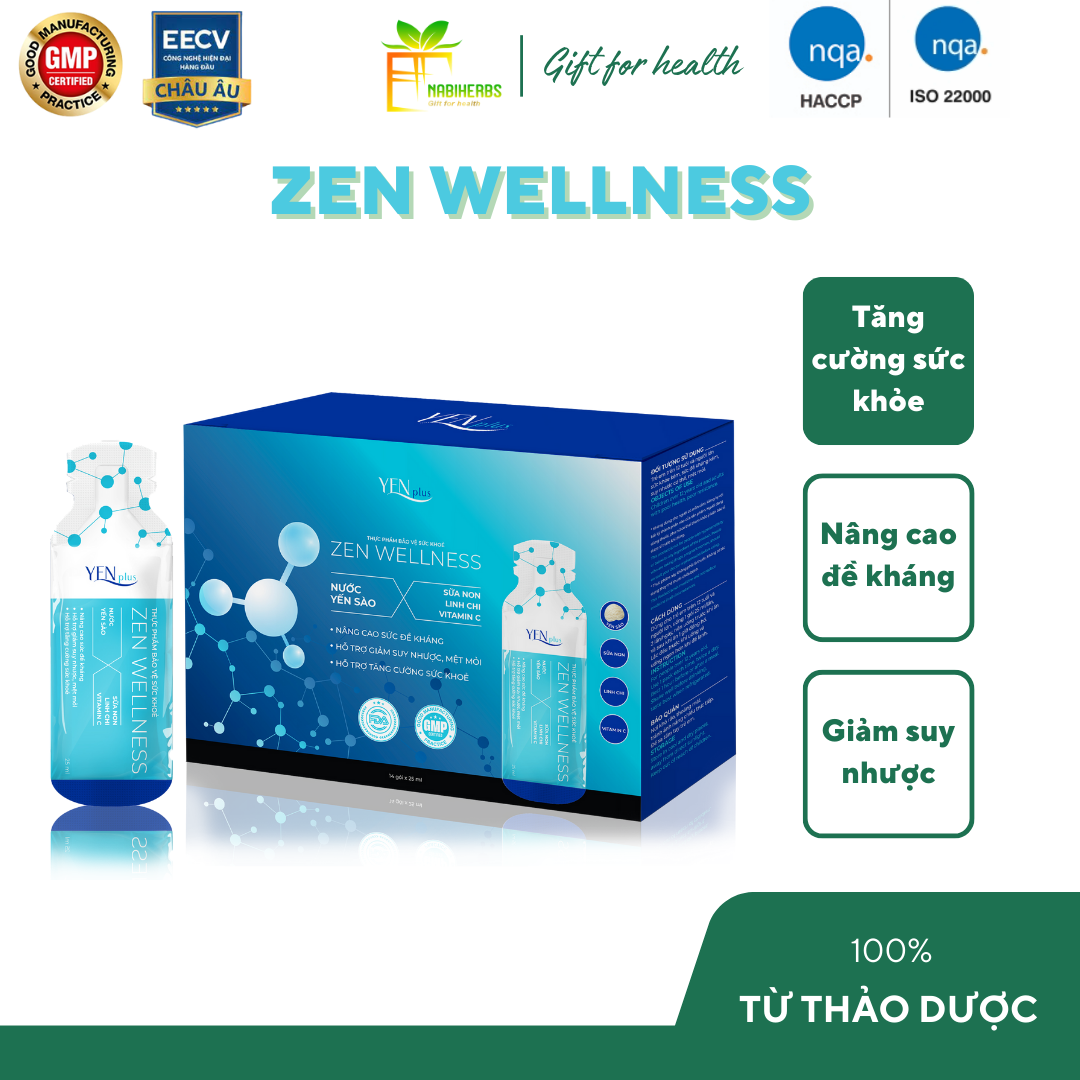 Nước uống tăng cường miễn dịch nội sinh và bên ngoài - Zen Wellness