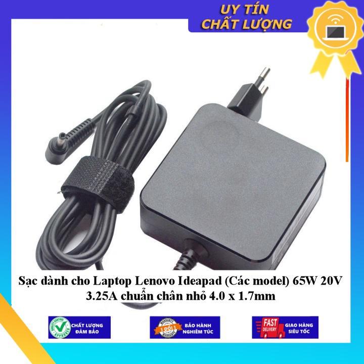 Sạc dùng cho Laptop Lenovo Ideapad (Các model) 65W 20V 3.25A chuẩn chân nhỏ 4.0 x 1.7mm - Hàng Nhập Khẩu New Seal