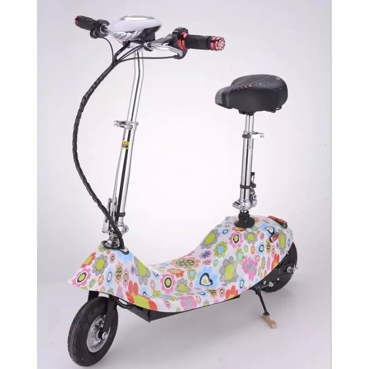 Xe điện scooter tải trọng 120kg 24V có giỏ xách tốc độ 30km/h - Home and Garden