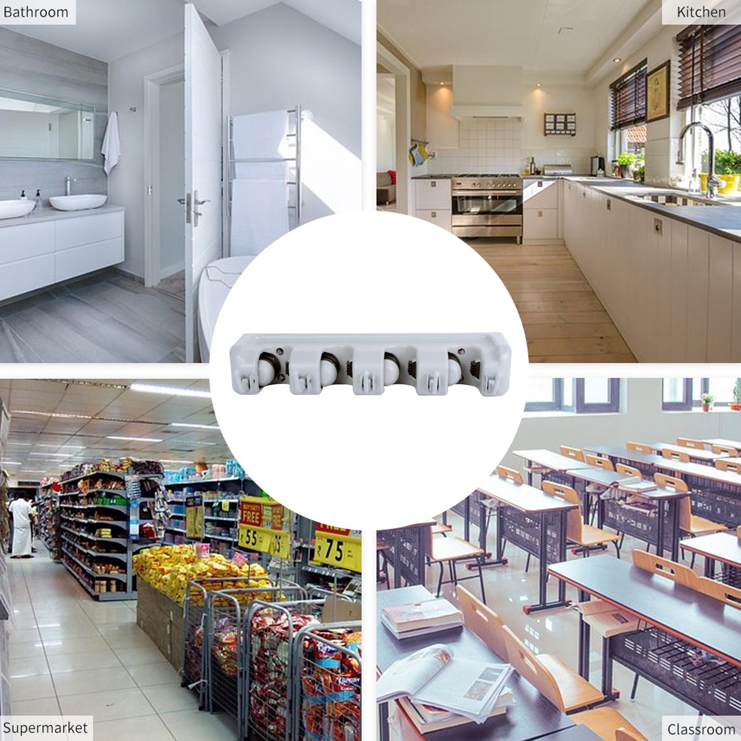 Giá đỡ cây lau nhà được làm bằng vật liệu PP và TPR, bền, không bị biến dạng, khả năng mang vác chắc chắn