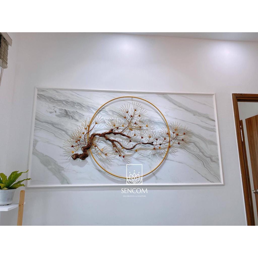 Tranh sắt treo tường cây tùng trong phong thủy
